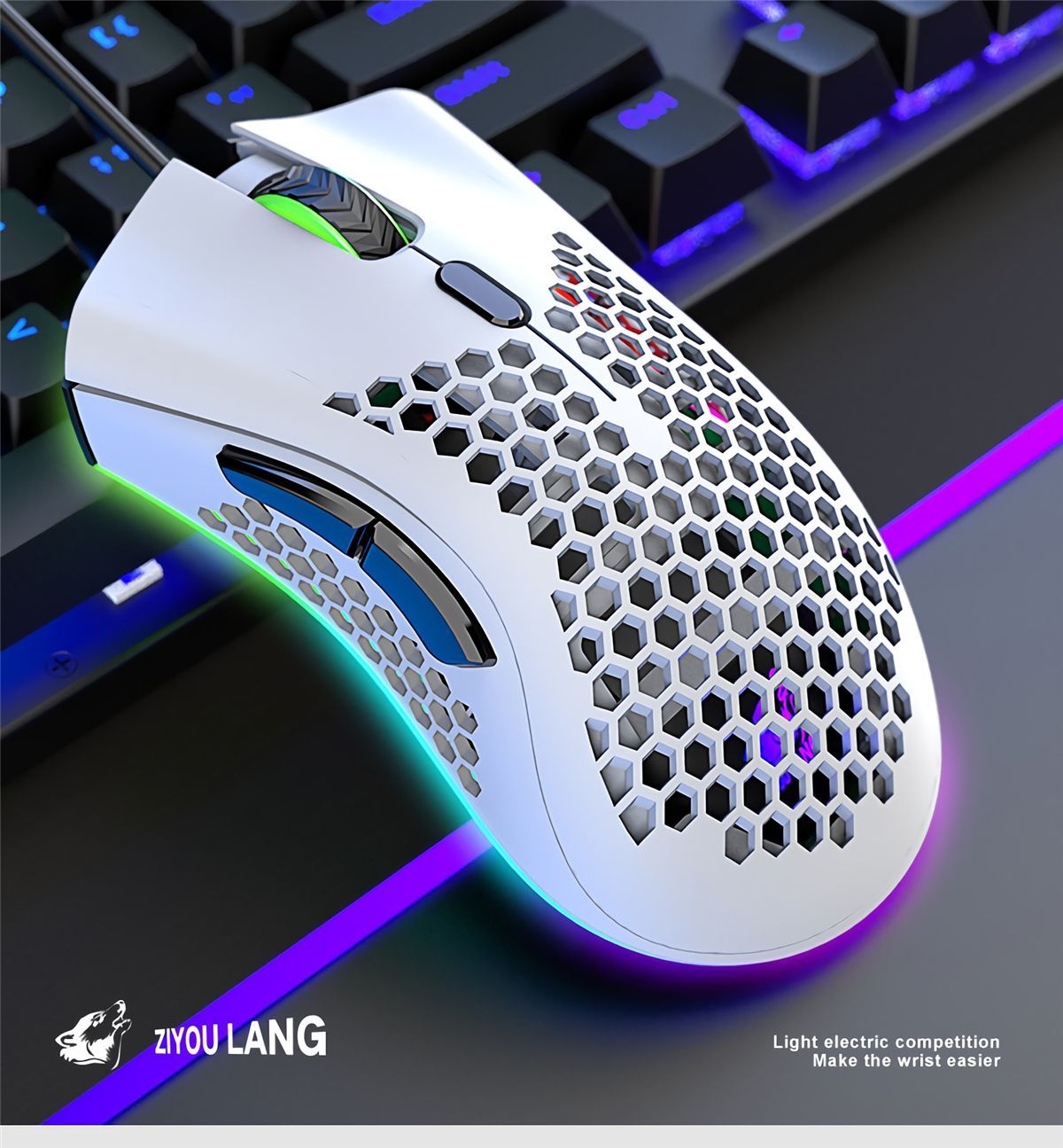 Freewolf-M7-Gaming-Mouse-Wired-12000DPI-RGB-Backlight-Computer-Mouse-Lightweight-Hollow-Honeycomb-Mi-1738471