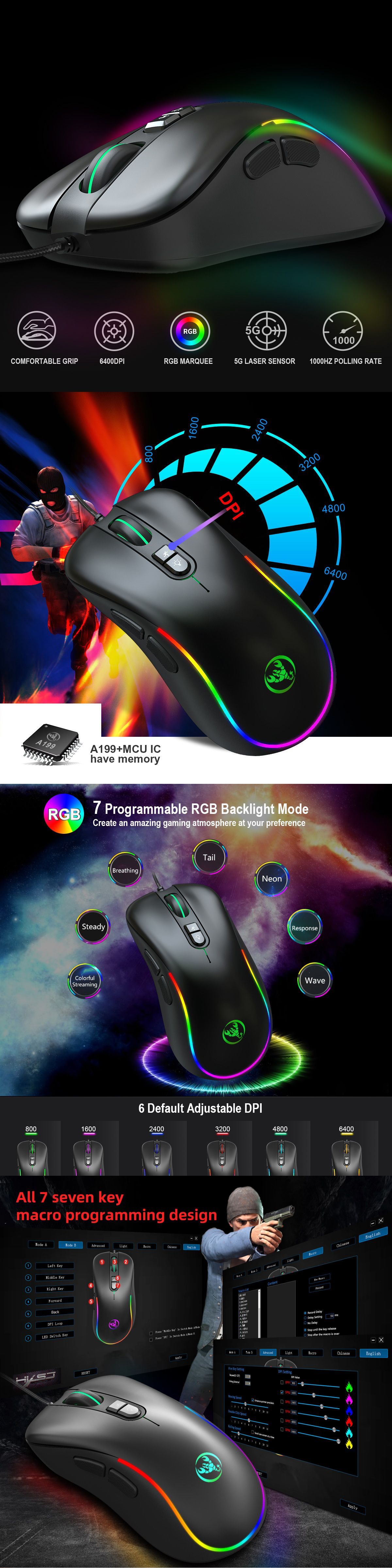 HXSJ-J300-Wired-Gaming-Mouse-7-Button-Macro-Programming-Mouse-6400DPI-Colorful-RGB-Backlight-USB-Wir-1663705