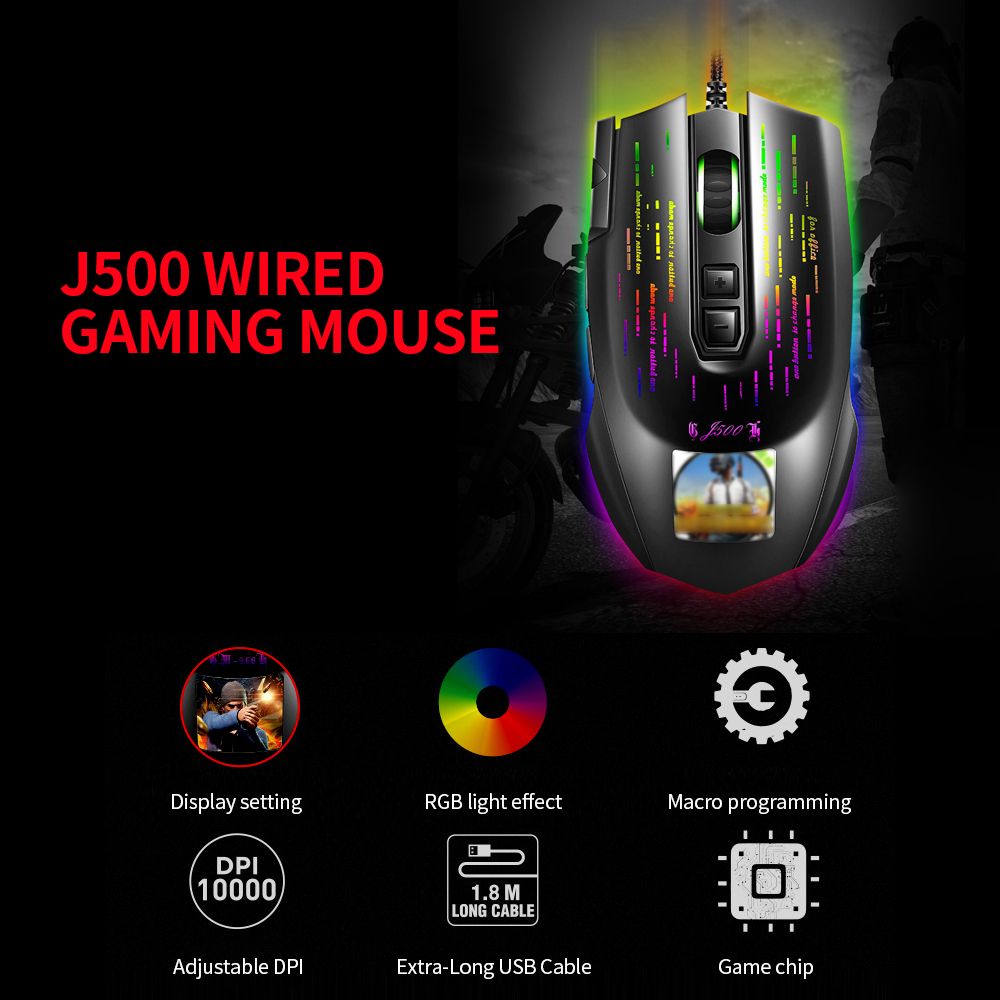 HXSJ-J500-Wired-Gaming-Mouse-USB-RGB-Game-Mouse-with-Display-Screen-6-Adjustable-DPI-for-Desktop-Com-1711034