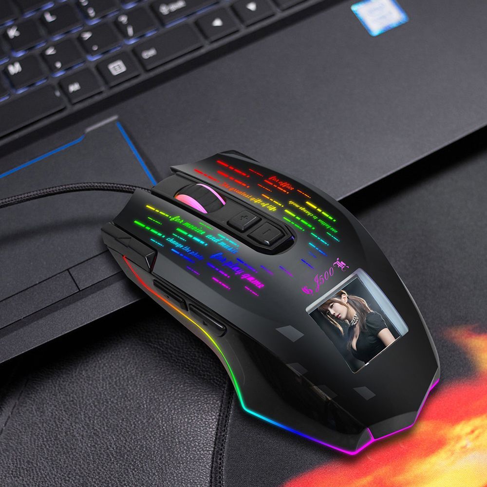 HXSJ-J500-Wired-Gaming-Mouse-USB-RGB-Game-Mouse-with-Display-Screen-6-Adjustable-DPI-for-Desktop-Com-1711034