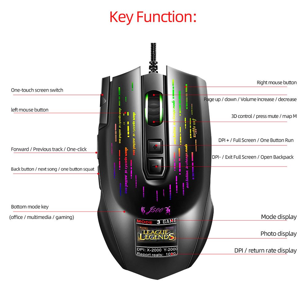 HXSJ-J500-Wired-Gaming-Mouse-USB-RGB-Game-Mouse-with-Display-Screen-6-Adjustable-DPI-for-Desktop-Com-1711034