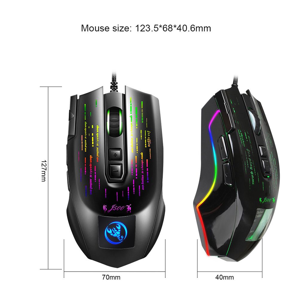 HXSJ-J500-Wired-Gaming-Mouse-USB-RGB-Game-Mouse-with-Display-Screen-6-Adjustable-DPI-for-Desktop-Com-1711034