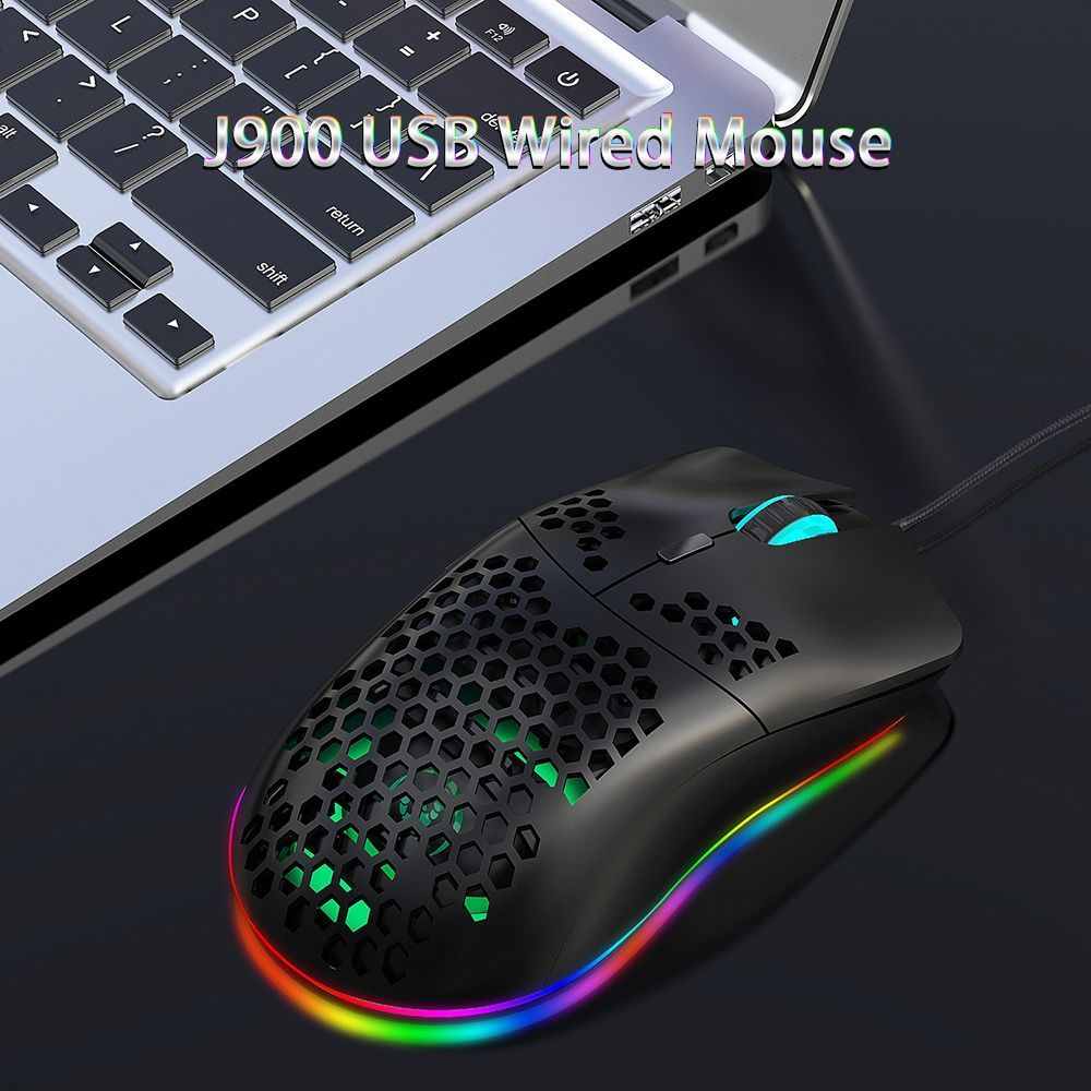 HXSJ-J900-Wired-Gaming-Mouse-Honeycomb-Hollow-RGB-Game-Mouse-with-Six-Adjustable-DPI-Ergonomic-Desig-1711038