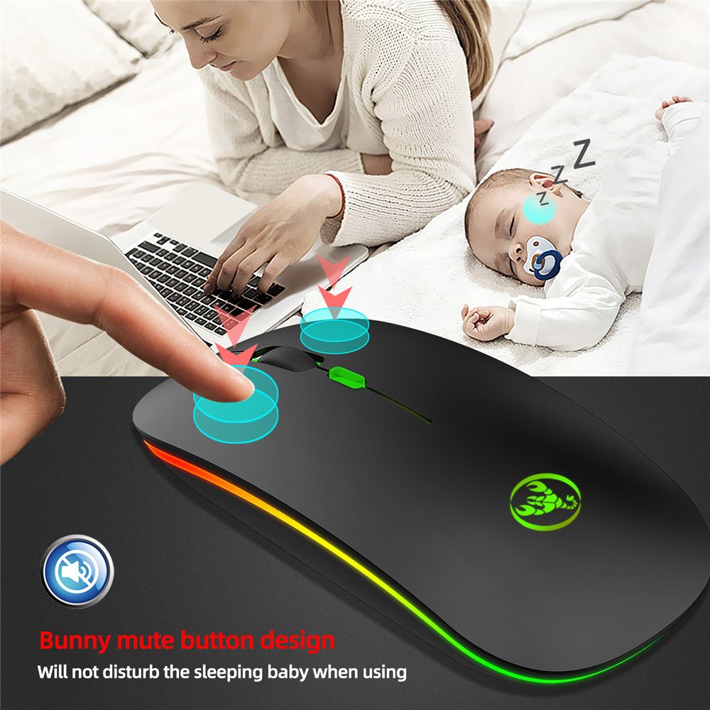 HXSJ-T18-Wireless-Rechargeable-Mouse-bluetooth-5124G-Dual-Mode-1600DPI-Mute-Button-RGB-Backlight-Opt-1720368