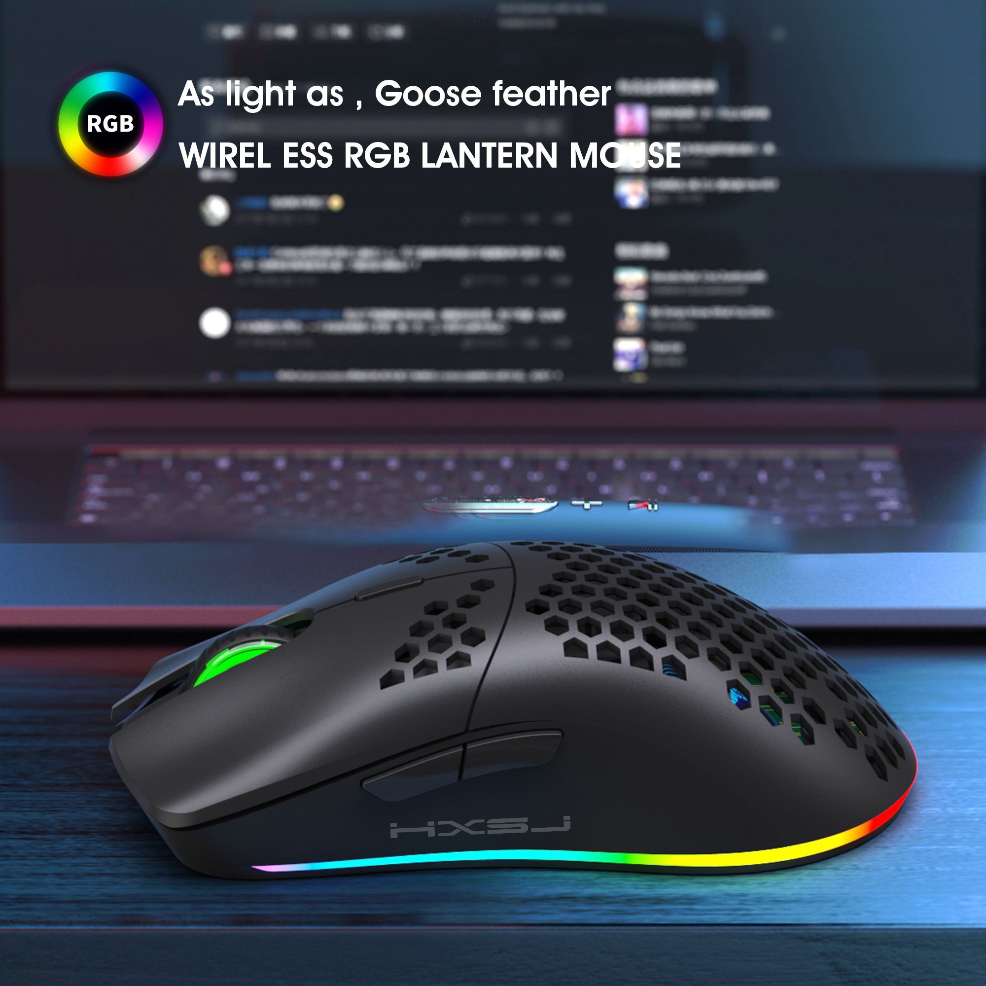 HXSJ-T66-Wireless-Mouse-24Ghz-Wireless-Honeycomb-Lightweight-Design-RGB-Lighting-Mouse-Rechargeable--1761494