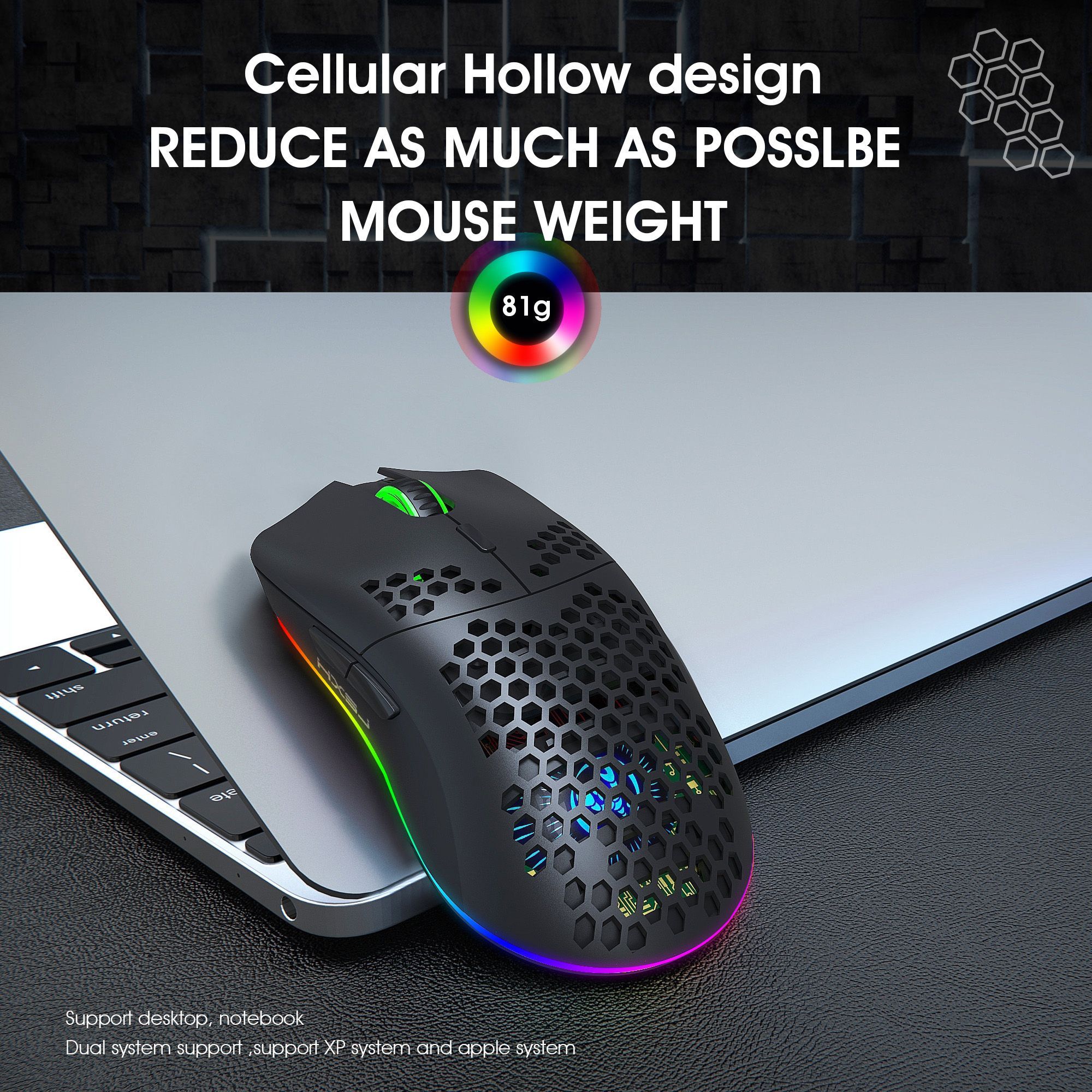 HXSJ-T66-Wireless-Mouse-24Ghz-Wireless-Honeycomb-Lightweight-Design-RGB-Lighting-Mouse-Rechargeable--1761494