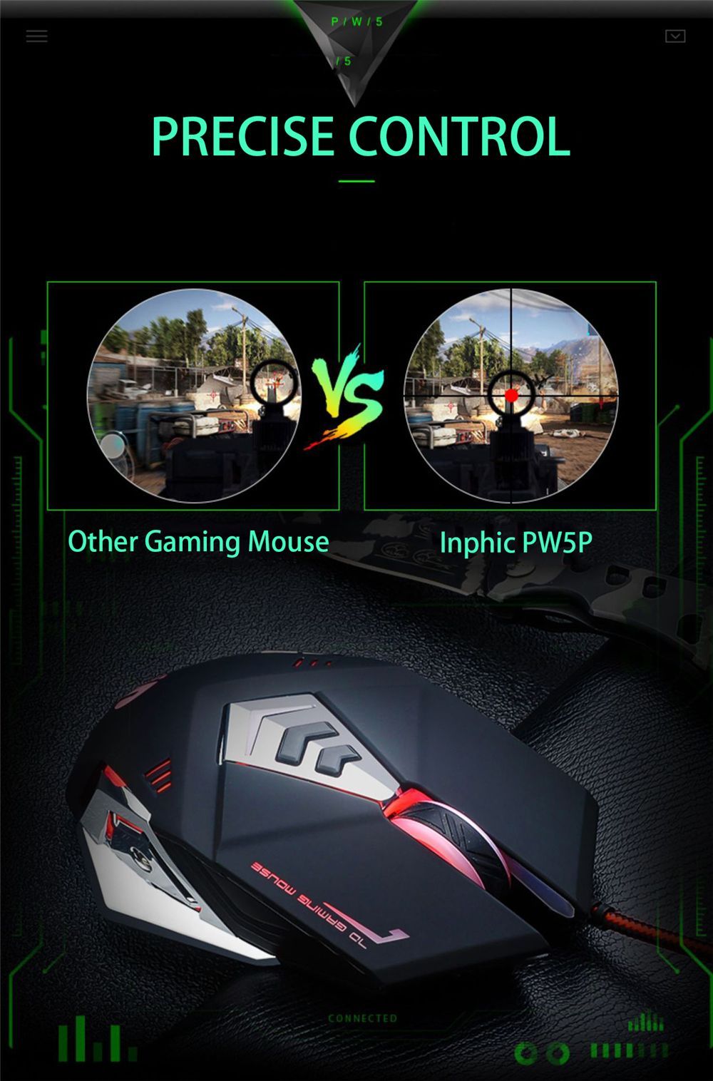 INPHIC-PW5P-Wired-Gaming-Mouse-Pink-Black-Gaming-Mouse-7-Programmable-Buttons-Silent-Click-4-Levels--1739126