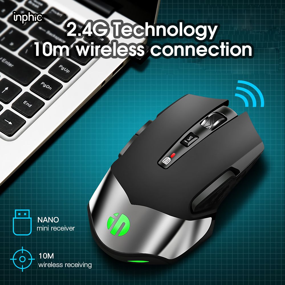 Inphic-M606-24G-Wireless-Rechargeable-Mouse-1600DPI-Ergonomic-Power-Saving-7-color-Breathing-Backlig-1742632