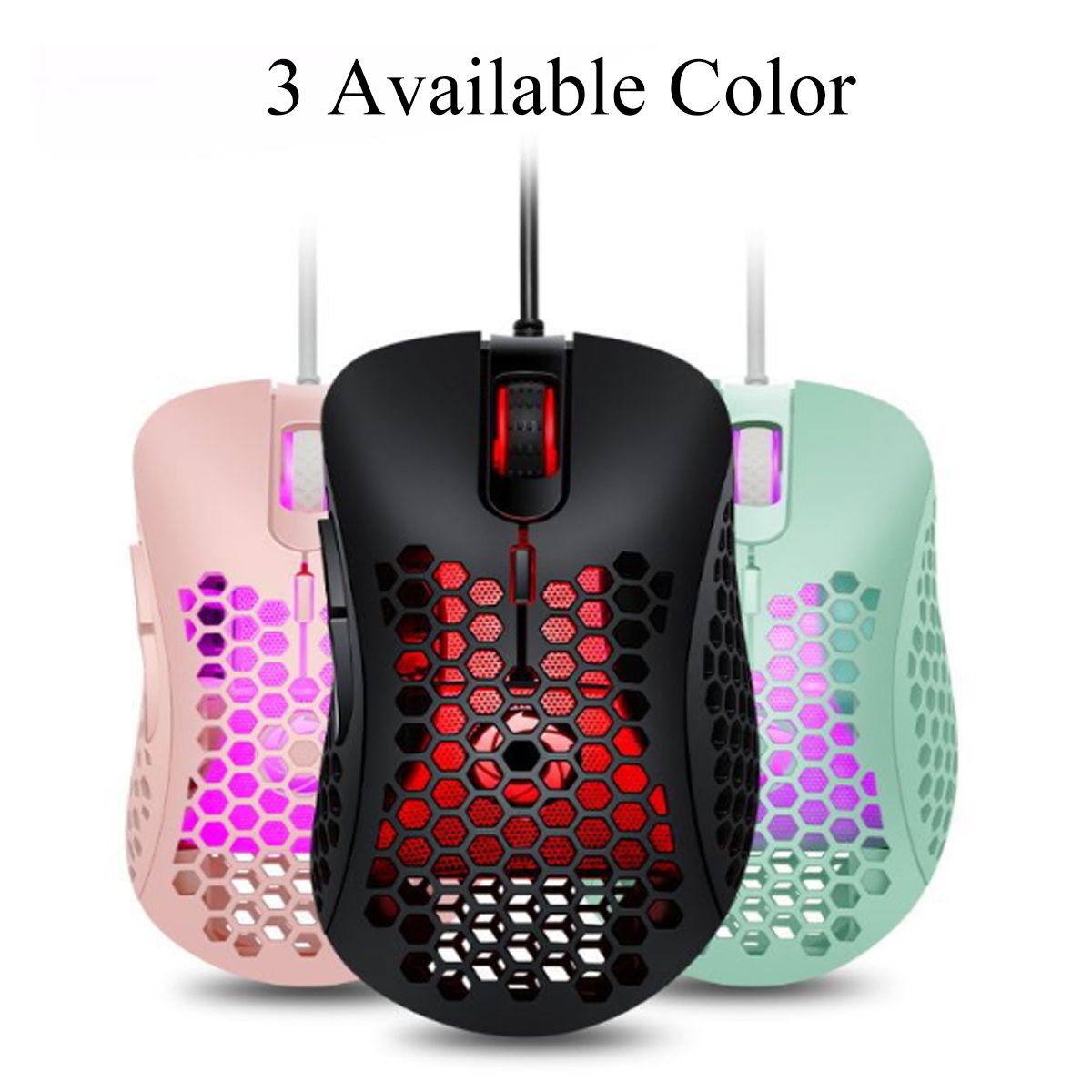 Light-Magic-V18-Wired-Game-Mouse-Breathing-Colorful-Hollow-Honeycomb-3200DPI-Gaming-Mouse-USB-Wired--1745507