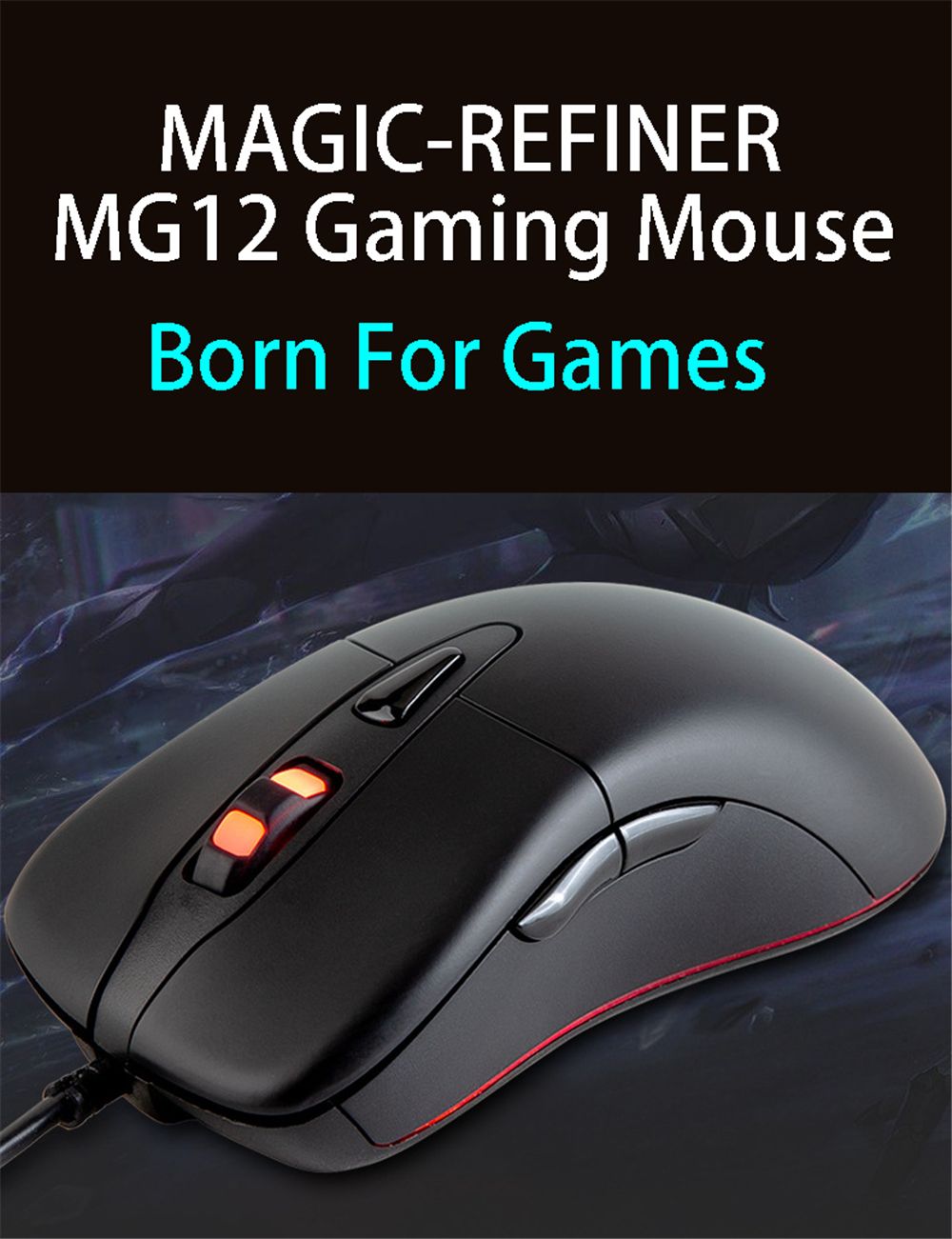 MAGIC-REFINER-MG12-Wired-Gaming-Mouse-6-Buttons-5000-DPI-Adjust-Programmable-RGB-Backlit-Optical-Mou-1749736