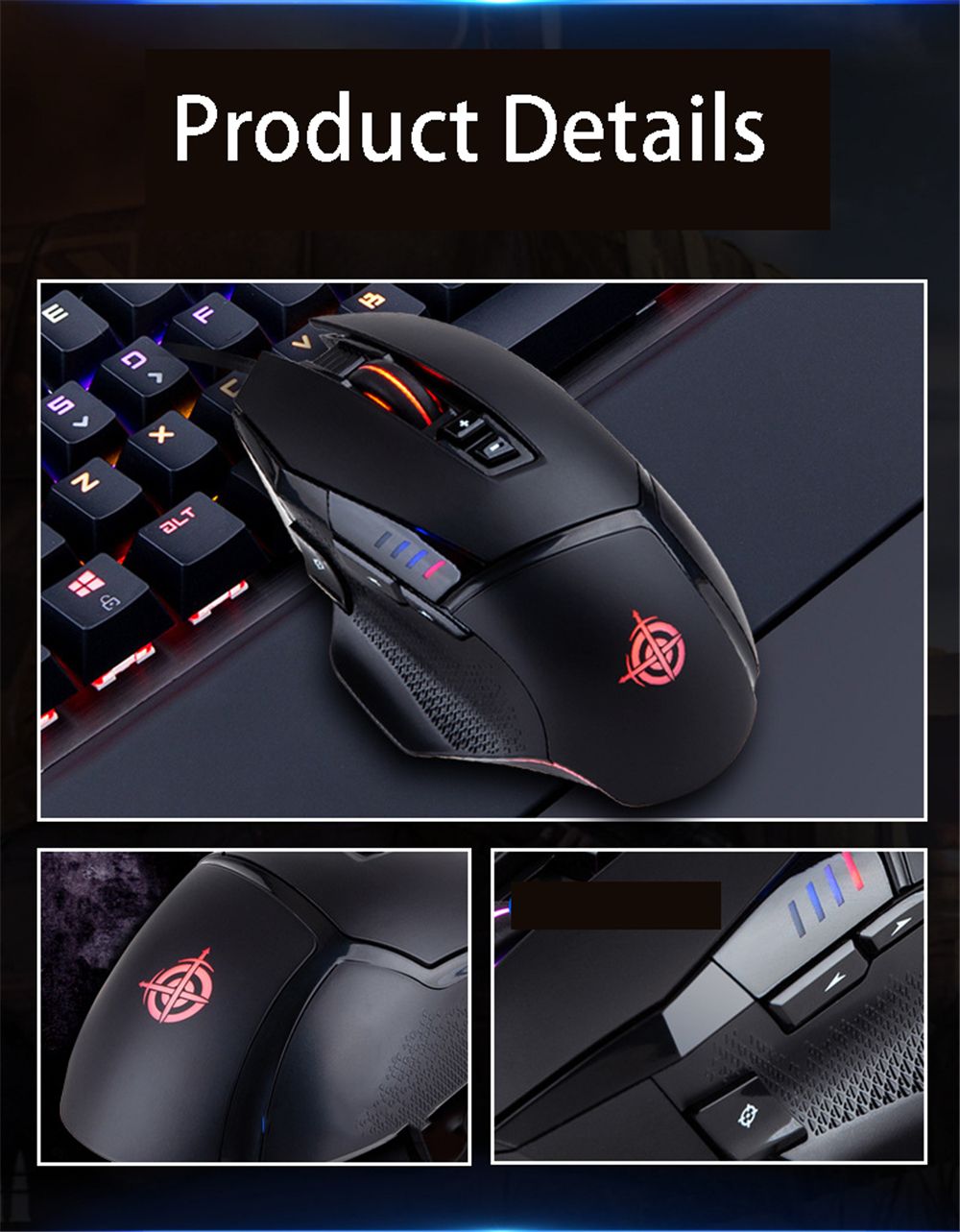 MAGIC-REFINER-MG13-Wired-Gaming-Mouse-8-Buttons-5000-DPI-Adjust-Programmable-RGB-Backlit-Optical-Mou-1749629