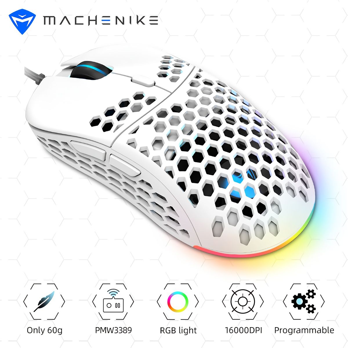 Machenike-M610-Wired-Gaming-Mouse-6400DPI-PMW3325-RGB-Computer-Mouse-Programmable-Hollow-Honeycomb-M-1738188