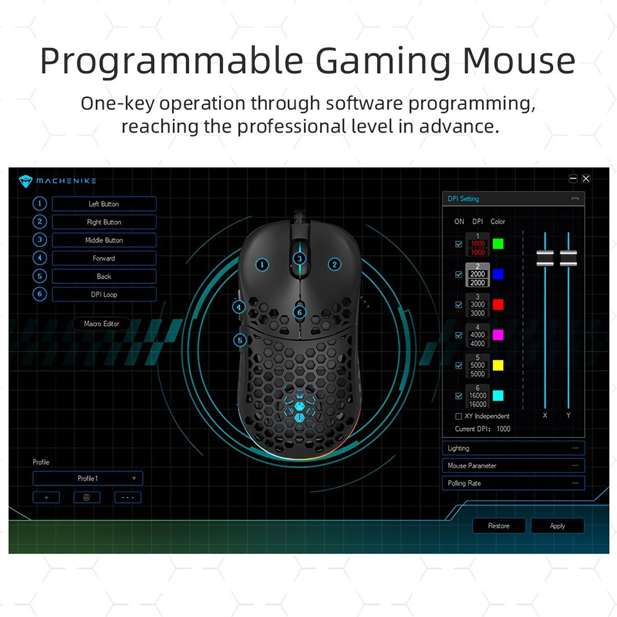 Machenike-M620-Wired-Gaming-Mouse-16000DPI-PMW3389-RGB-Computer-Mouse-Programmable-Hollow-Honeycomb--1738182