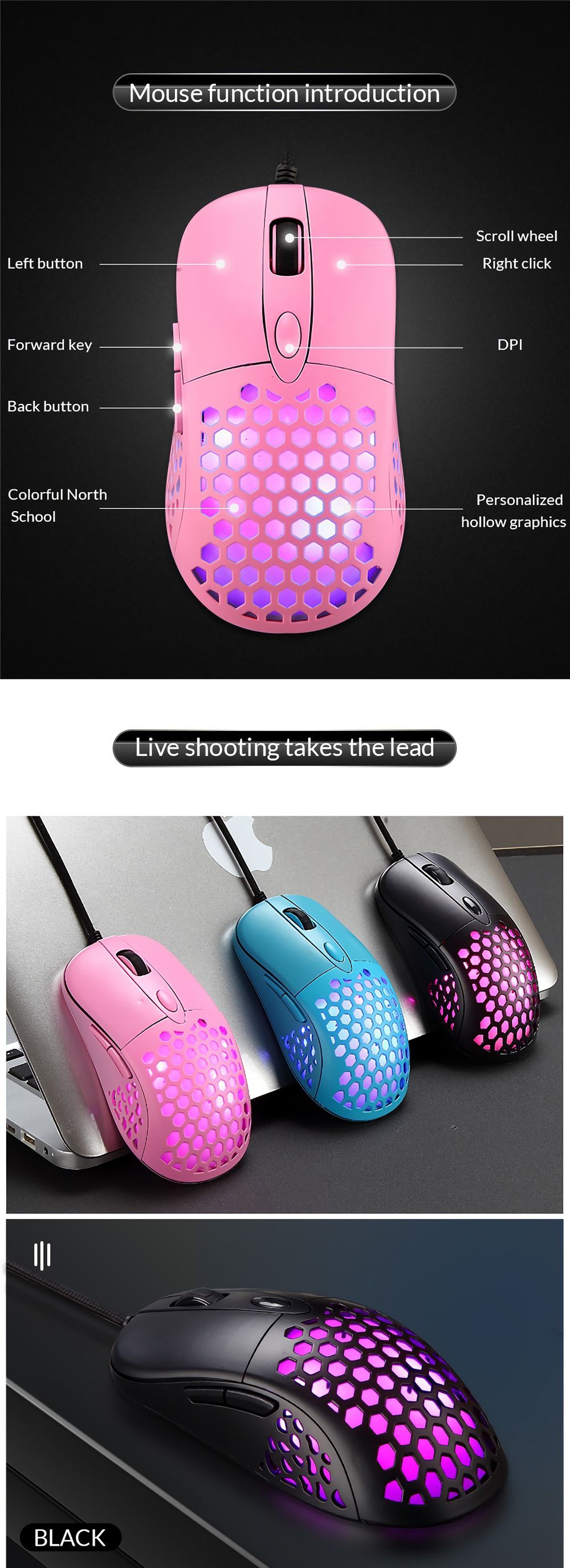 SHIPADOO-Wired-Gaming-Mouse-Honeycomb-Hollow-1600DPI-6-Buttons-USB--RGB-Backlight-Mouse-1720000