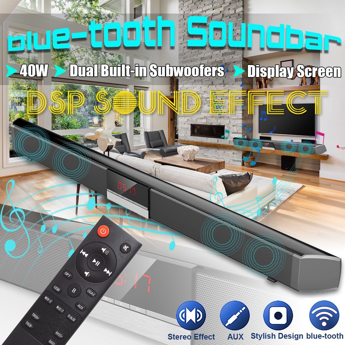 40W-bluetooth-Soundbar-Computer-Speaker-With-DSP-Clock-Sound-Effect-Regulation-Dual-Built-in-Subwoof-1617548