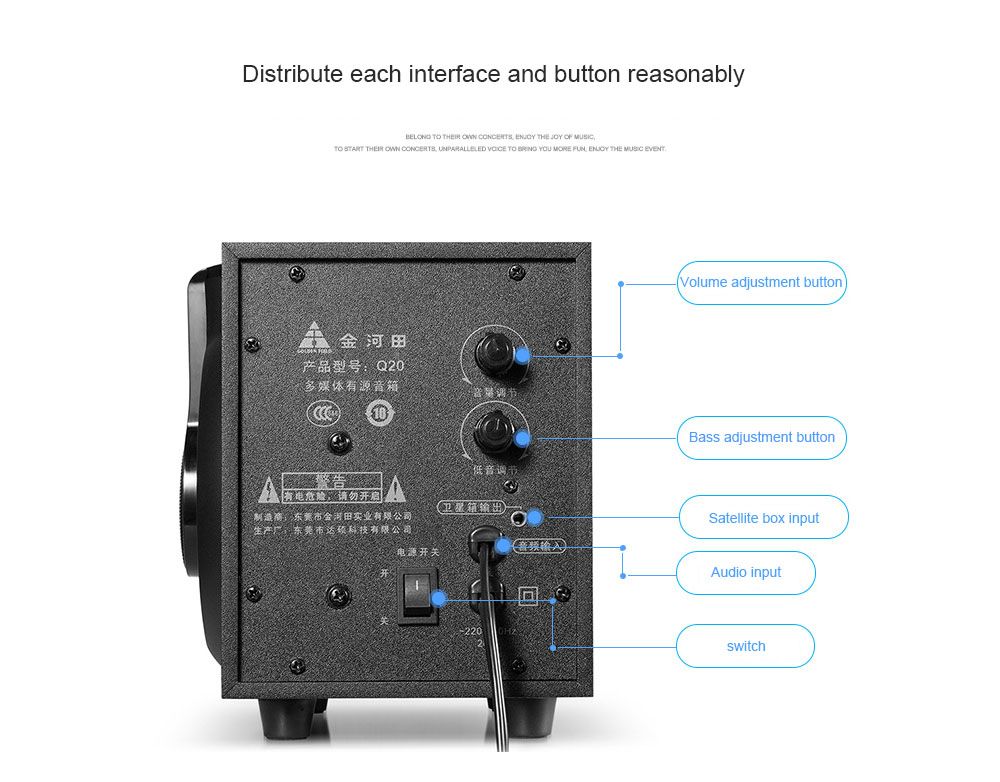 Golden-Field-Q20-Computer-Speaker-21-Channel-35MM-Audio-Interface-Multimedia-audio-Subwoofer-Fully-C-1760880