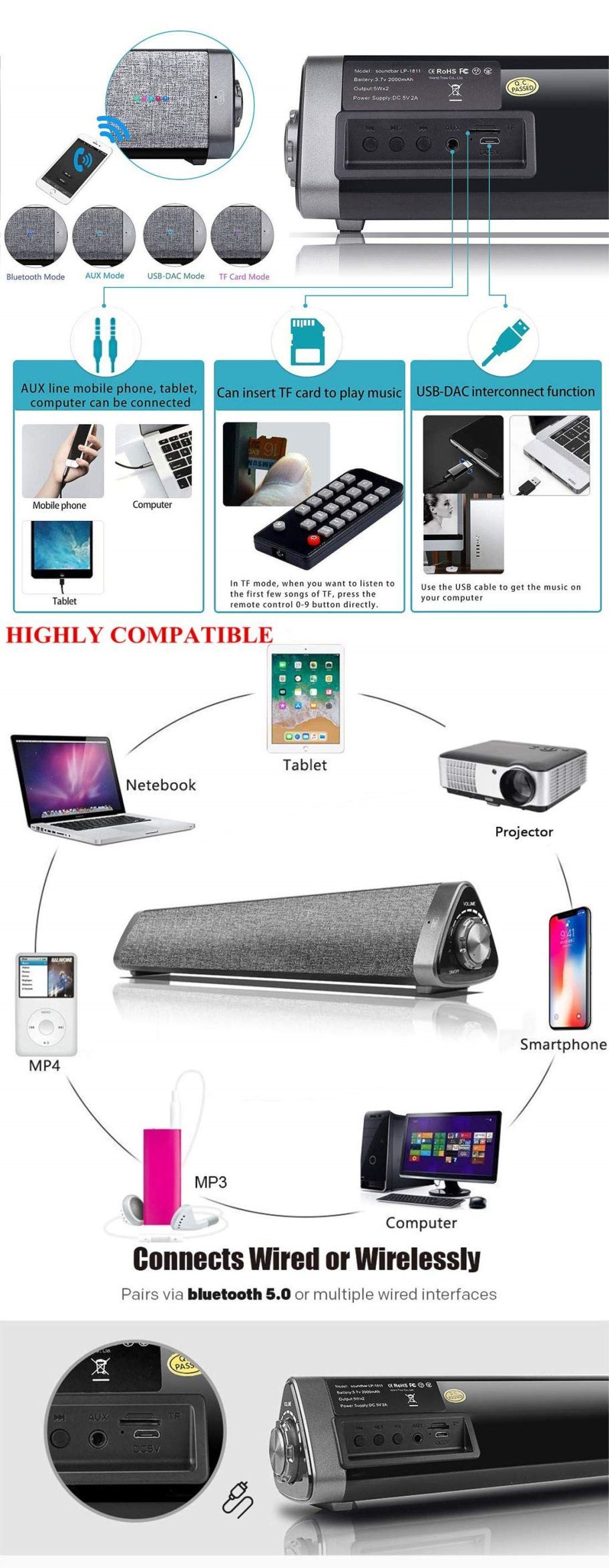 Sanwo-LP-1811-Portable-bluetooth-50-Speaker-10W-Wireless-Speaker-TV-Soundbar-Home-Theater-3D-Stereo--1643417