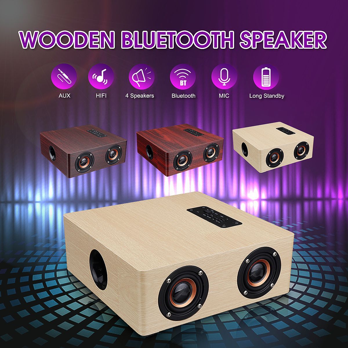Wooden-bluetooth-42-Wireless-Speaker-4-Loudspeaker-HiFi-Wireless-Music-Player-With-TF-AUX--Port-1377294