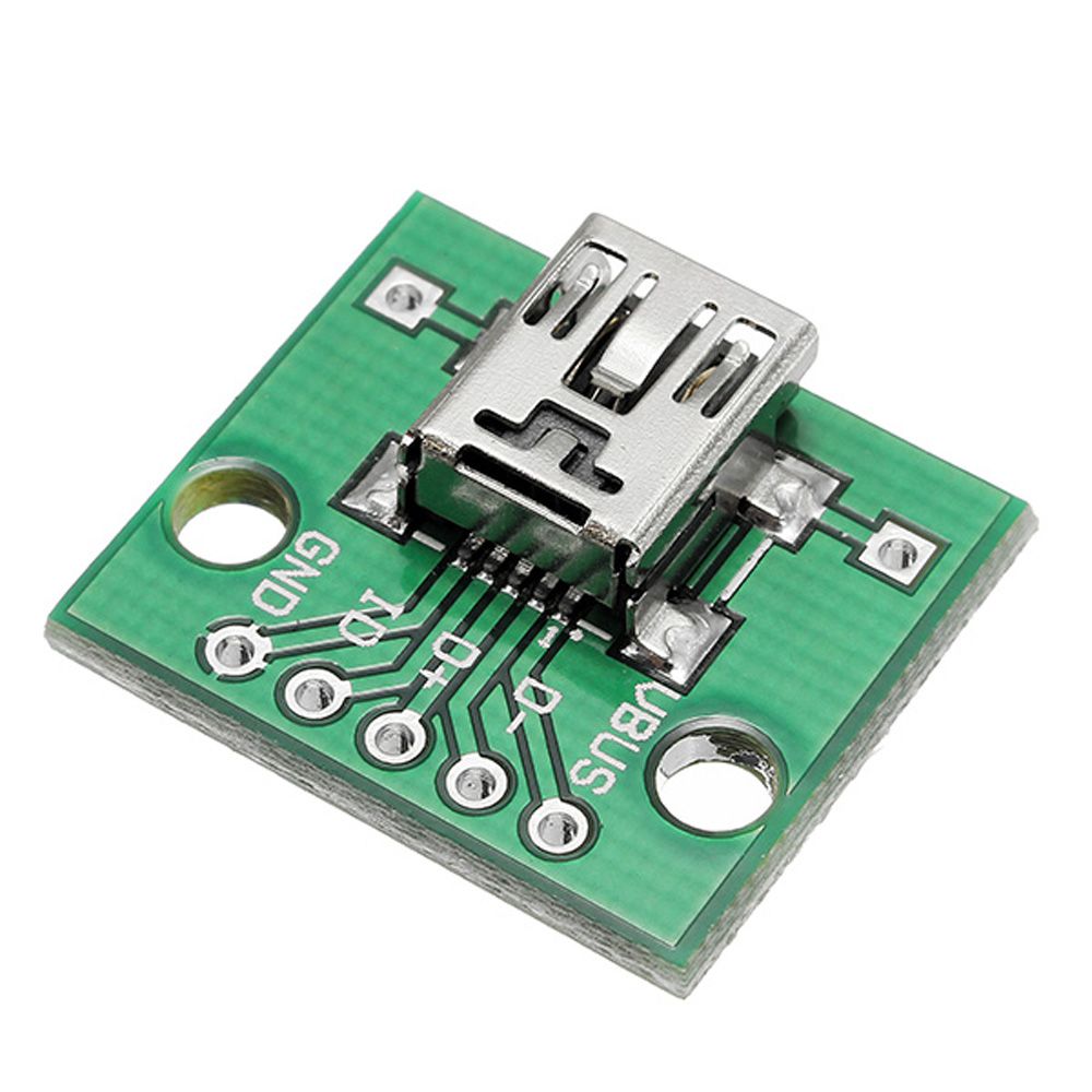 100pcs-USB-To-DIP-Female-Head-Mini-5P-Patch-To-DIP-254mm-Adapter-Board-1389546