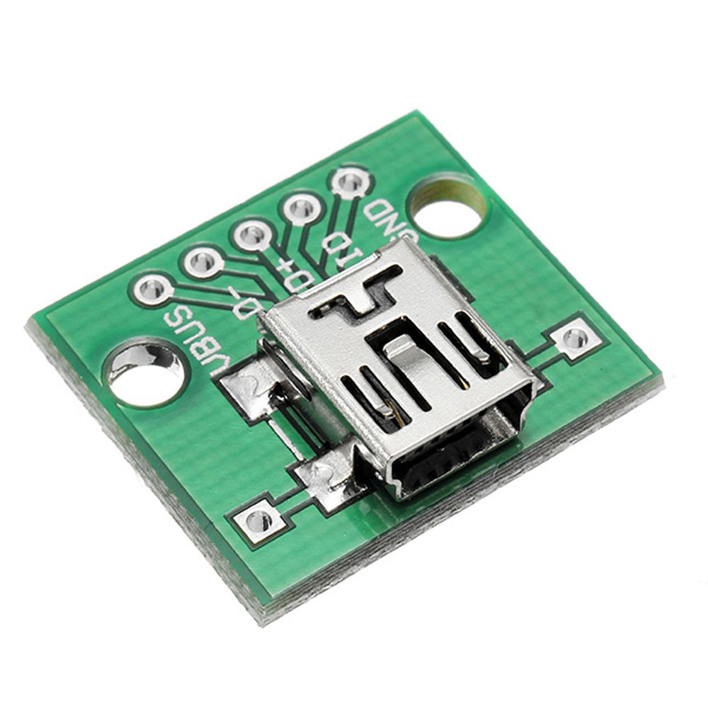 100pcs-USB-To-DIP-Female-Head-Mini-5P-Patch-To-DIP-254mm-Adapter-Board-1389546