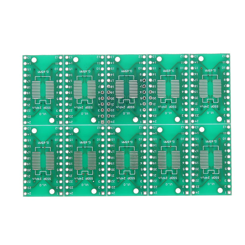 10PCS-SOP24-SSOP24-TSSOP24-to-DIP24-PCB-Pinboard-SMD-To-DIP-Adapter-065mm127mm-to-254mm-DIP-Pin-Pitc-1588904