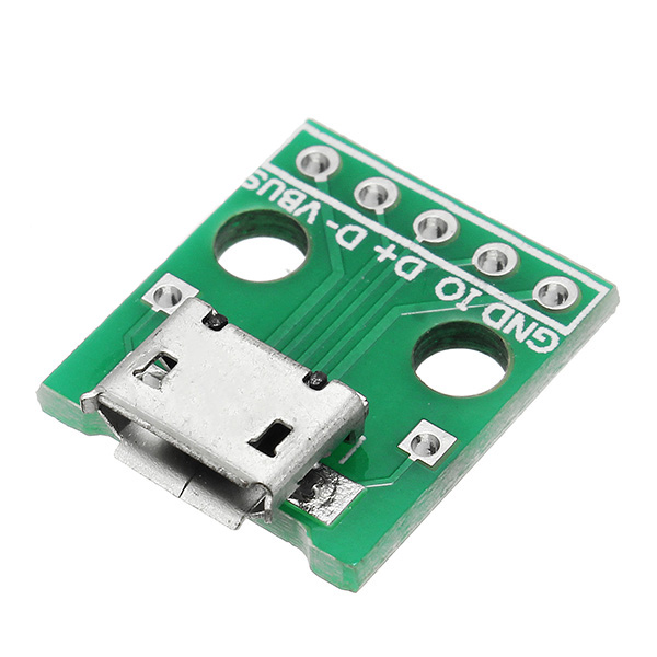 10pcs-Micro-USB-To-Dip-Female-Socket-B-Type-Microphone-5P-Patch-To-Dip-With-Soldering-Adapter-Board-1165563