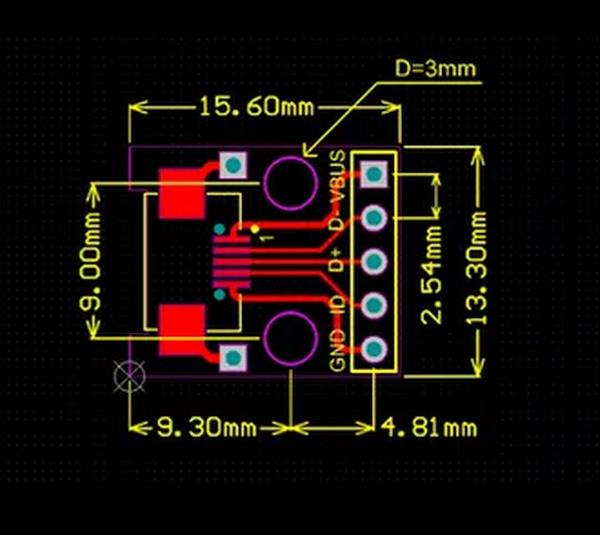 10pcs-Micro-USB-To-Dip-Female-Socket-B-Type-Microphone-5P-Patch-To-Dip-With-Soldering-Adapter-Board-1165563