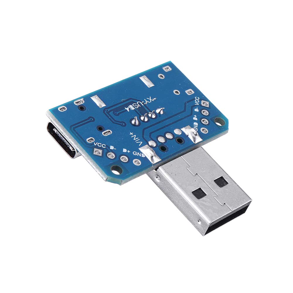 10pcs-USB-Adapter-Board-Male-to-Female-Micro-Type-C-4P-254mm-USB4-Module-Converter-1605814