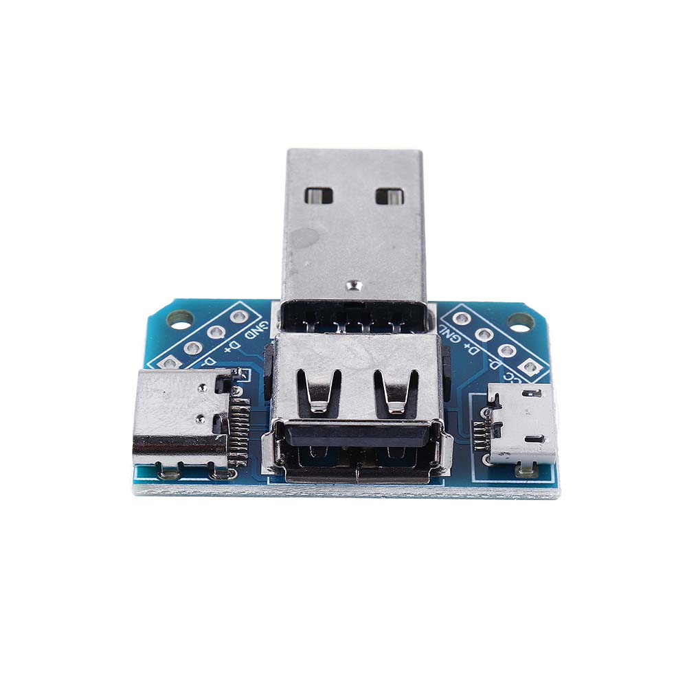 10pcs-USB-Adapter-Board-Male-to-Female-Micro-Type-C-4P-254mm-USB4-Module-Converter-1605814