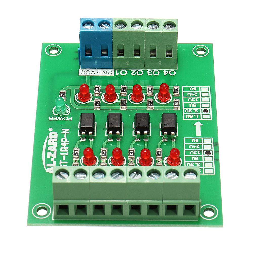 12V-To-33V-4-Channel-Optocoupler-Isolation-Board-Isolated-Module-PLC-Signal-Level-Voltage-Converter--1336504