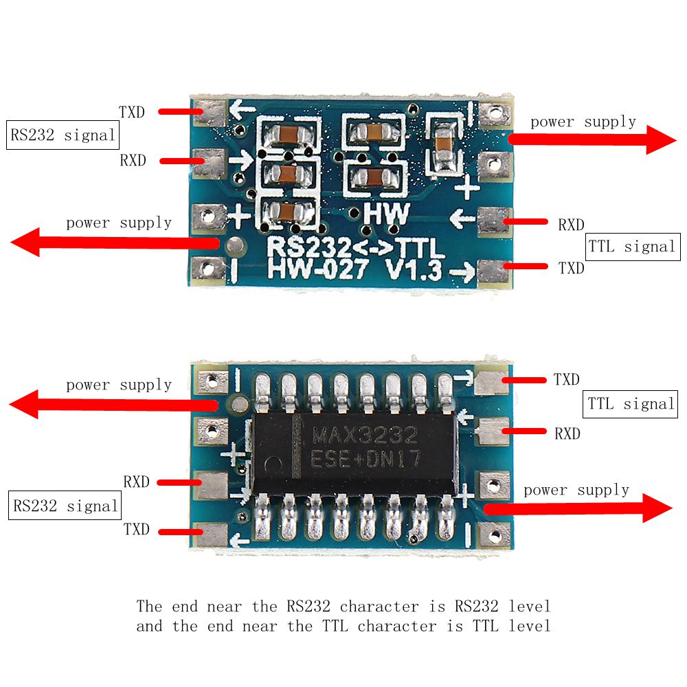 30pcs-Mini-RS232-to-TTL-Converter-Module-Board-Adapter-MAX3232-120kbps-3-5V-Serial-Port-1527304