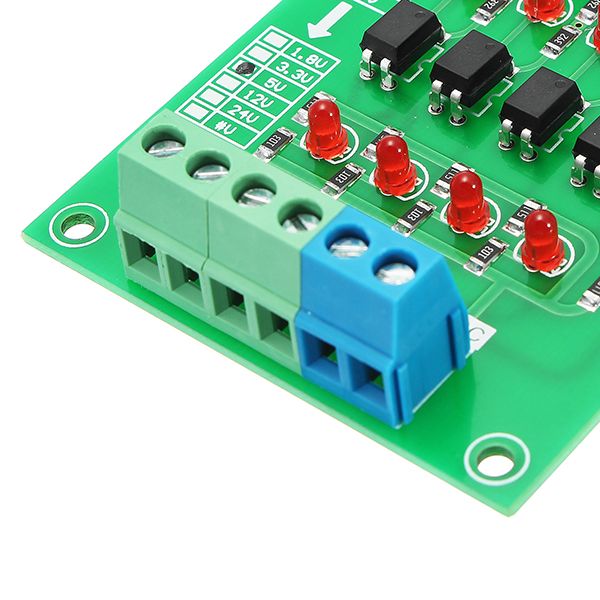 3Pcs-24V-To-5V-4-Channel-Optocoupler-Isolation-Board-Isolated-Module-1286216