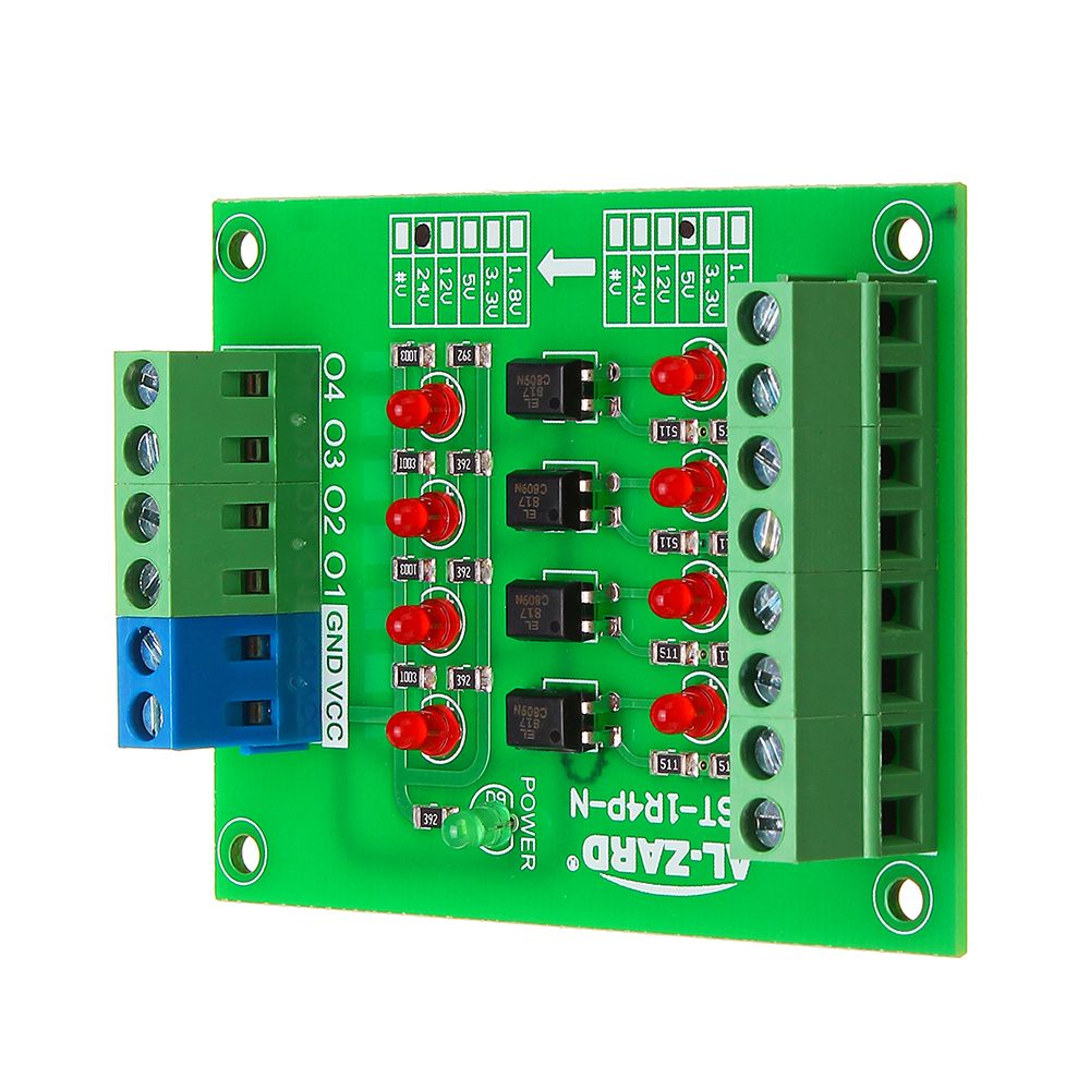 3pcs-5V-To-24V-4-Channel-Optocoupler-Isolation-Board-Isolated-Module-PLC-Signal-Level-Voltage-Conver-1466342