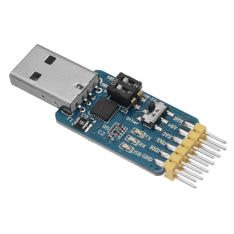 5Pcs-6-In-1-CP2102-USB-To-TTL-485-232-Converter-33V--5V-Compatible-Six-Multifunction-Serial-Module-1226003
