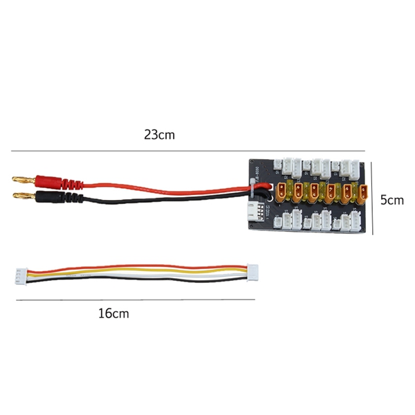 5pcs-1S-3S-XT30-LiPo-Battery-Parallel-Charging-Adapter-Expansion-Board-With-Balanced-Cable-Plug-1238349