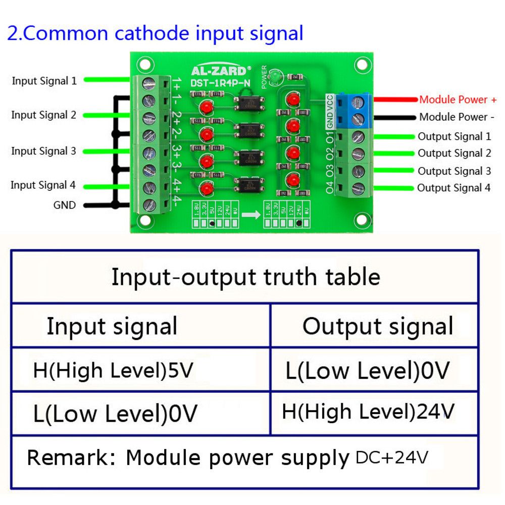 5pcs-5V-To-24V-4-Channel-Optocoupler-Isolation-Board-Isolated-Module-PLC-Signal-Level-Voltage-Conver-1466341