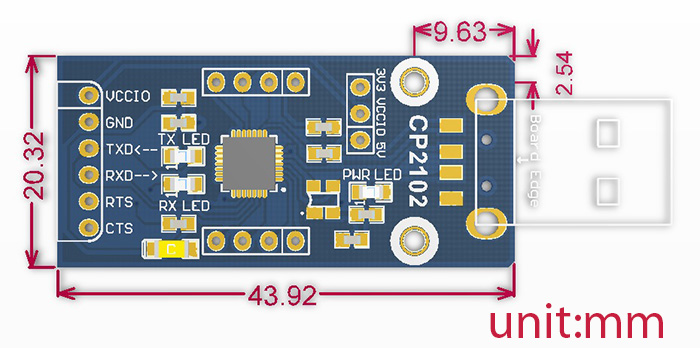 CP2102-GM-CP2102-USB-to-Serial-Port-USB-to-TTL-Communication-Module-Development-Board-1701825