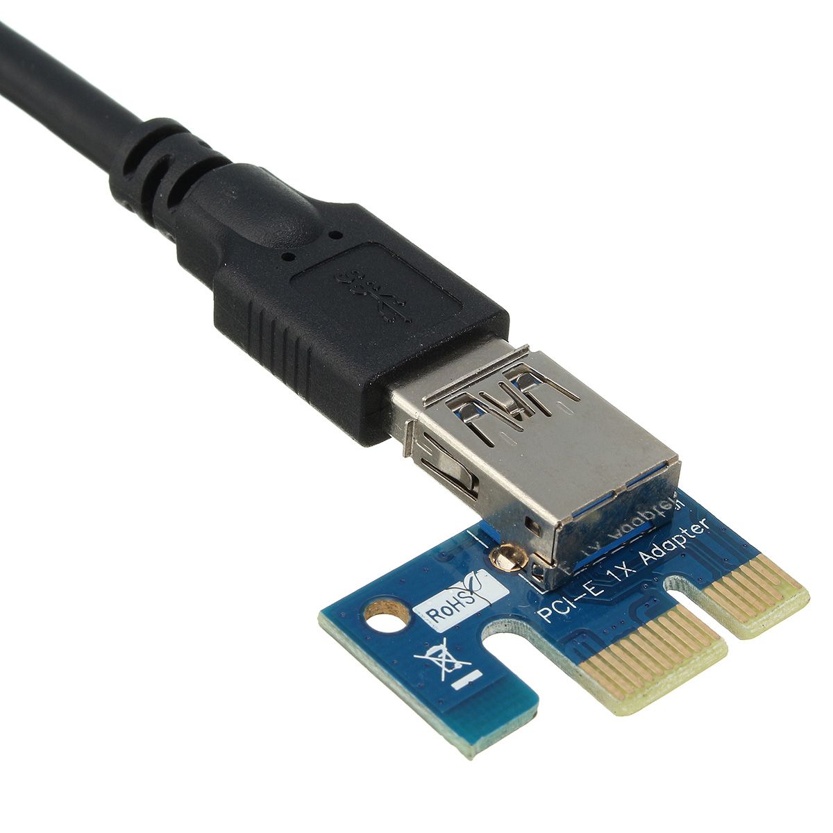 USB-30-PCI-E-Express-1x-To-16x-Extender-Riser-Card-Adapter-Power-Cable-Mining-1173209