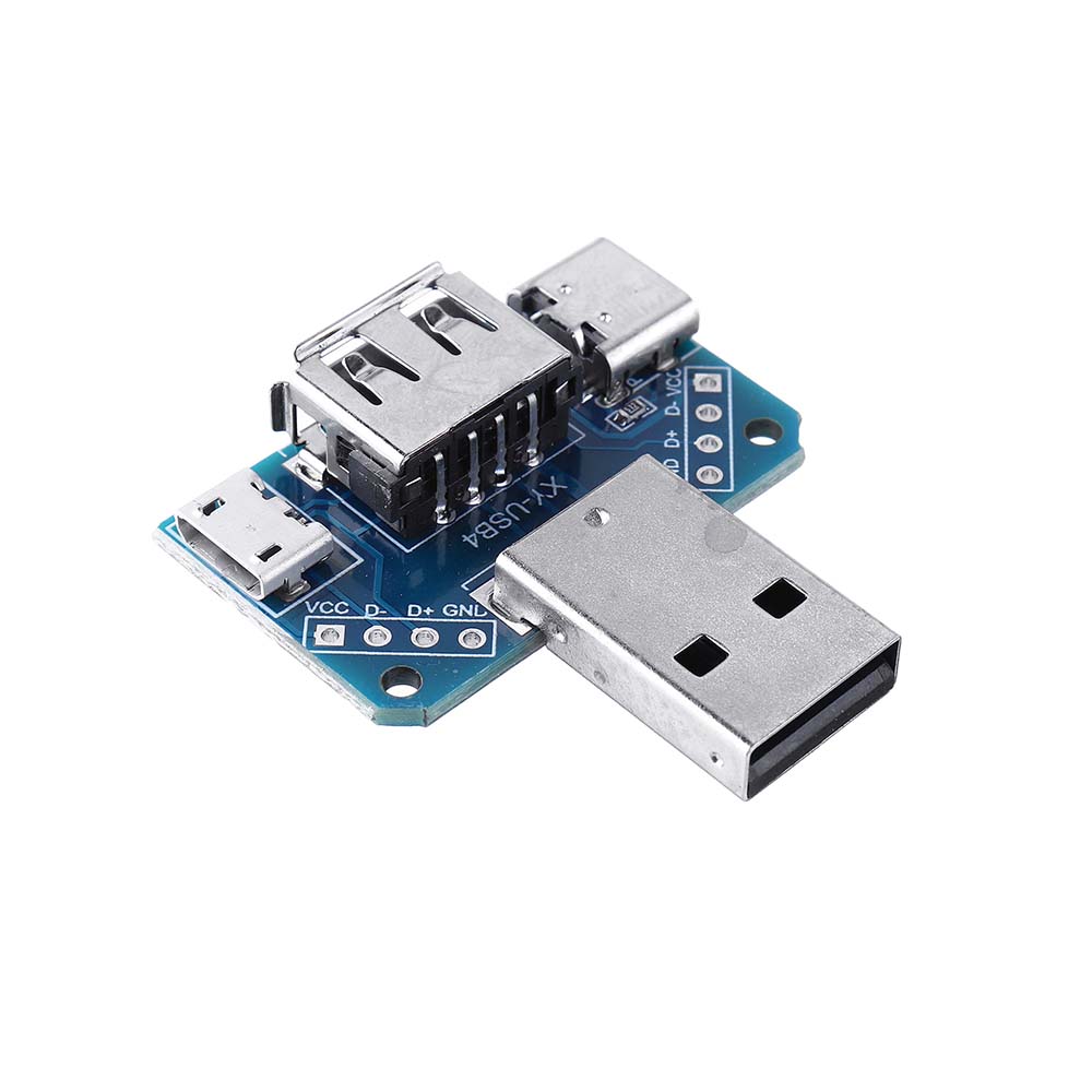 USB-Adapter-Board-Male-to-Female-Micro-Type-C-4P-254mm-USB4-Module-Converter-1543936