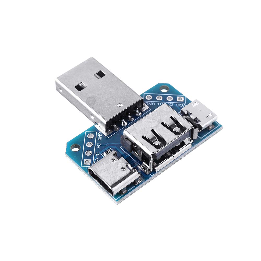 USB-Adapter-Board-Male-to-Female-Micro-Type-C-4P-254mm-USB4-Module-Converter-1543936