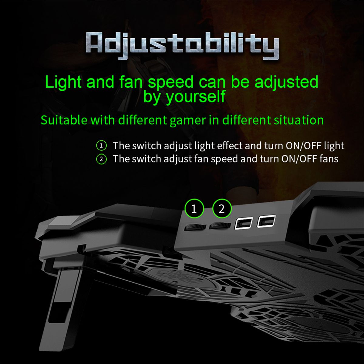 Cool-Cold-Ice-Troll-2S-15-17-Inch-Gaming-Laptop-Cooling-Stand-Powerful-Pad-with-5-Fans-Laptop-Cooler-1578396