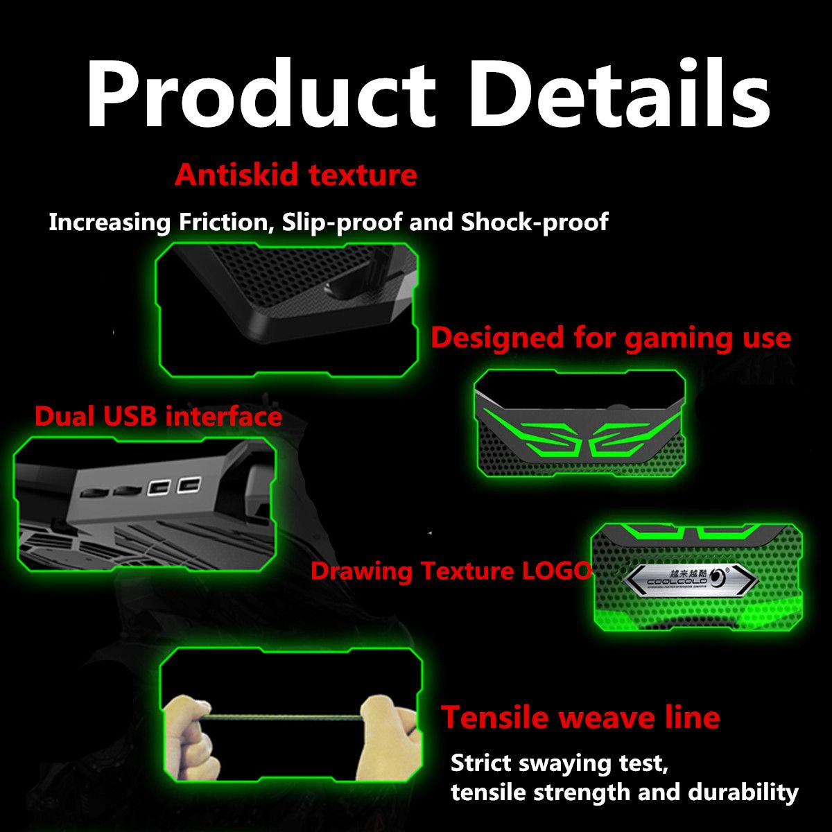 Cool-Cold-Ice-Troll-2S-15-17-Inch-Gaming-Laptop-Cooling-Stand-Powerful-Pad-with-5-Fans-Laptop-Cooler-1578396