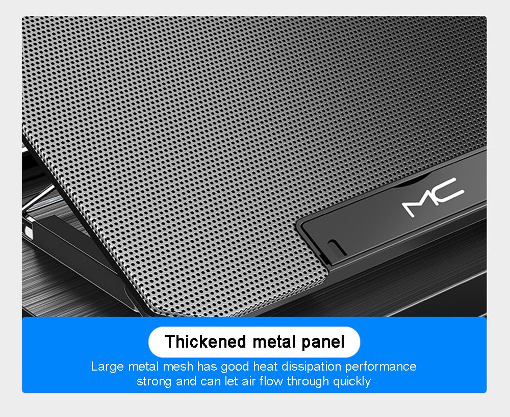 MC-Q100-Notebook-Computer-Radiator-Laptop-Stand-Cooling-Pad-2-Fans-USB-Adjustable-Heightening-Liftin-1723997