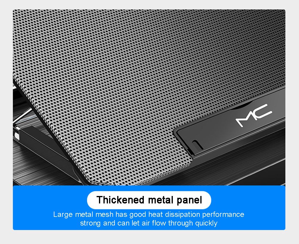 MC-Q100-Notebook-Computer-Radiator-Laptop-Stand-Cooling-Pad-2-Fans-USB-Adjustable-Heightening-Liftin-1723997