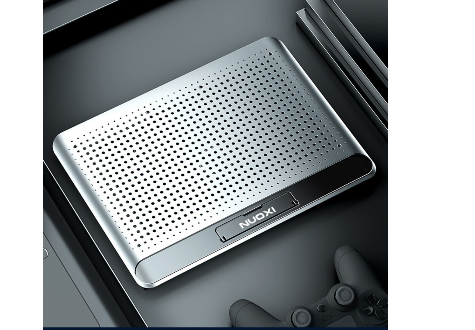 NUOXI-Cooling-Laptop-Stand-Six-Modes-Portable-Adjustable-Lifting-Computer-Bracket-Dual-USB-Port-Disp-1631009