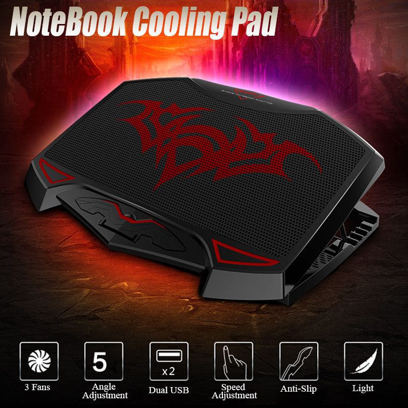 Portable-Laptop-Notebook-Ultra-Slim-Cooling-Pad-With-3-Fans-Dual-USB-Interface-Quiet-Stand-Cooler-1289394