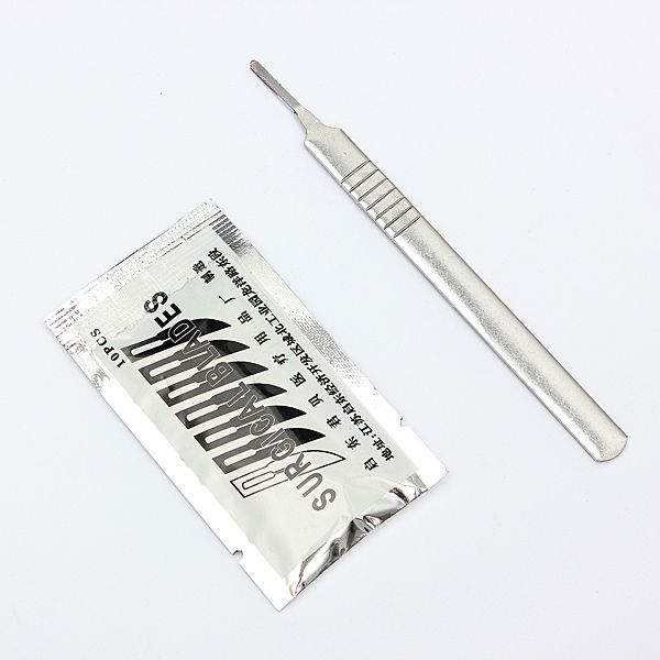 10pcs-11-Carbon-Steel-Surgical-Scalpel-Blades--1pc-3-Handle-1190524