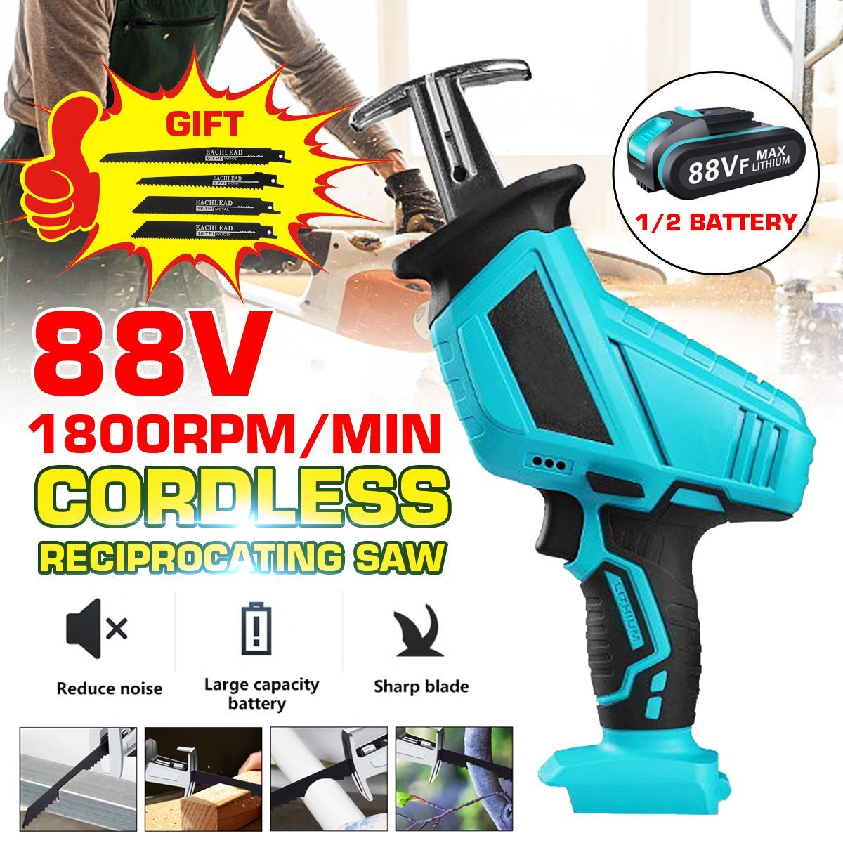 21V-Coedless-Handheld-Electric-Reciprocating-Saw-Variable-Speed-Electric-Saw-with-4xSaw-Blades-Tools-1724901