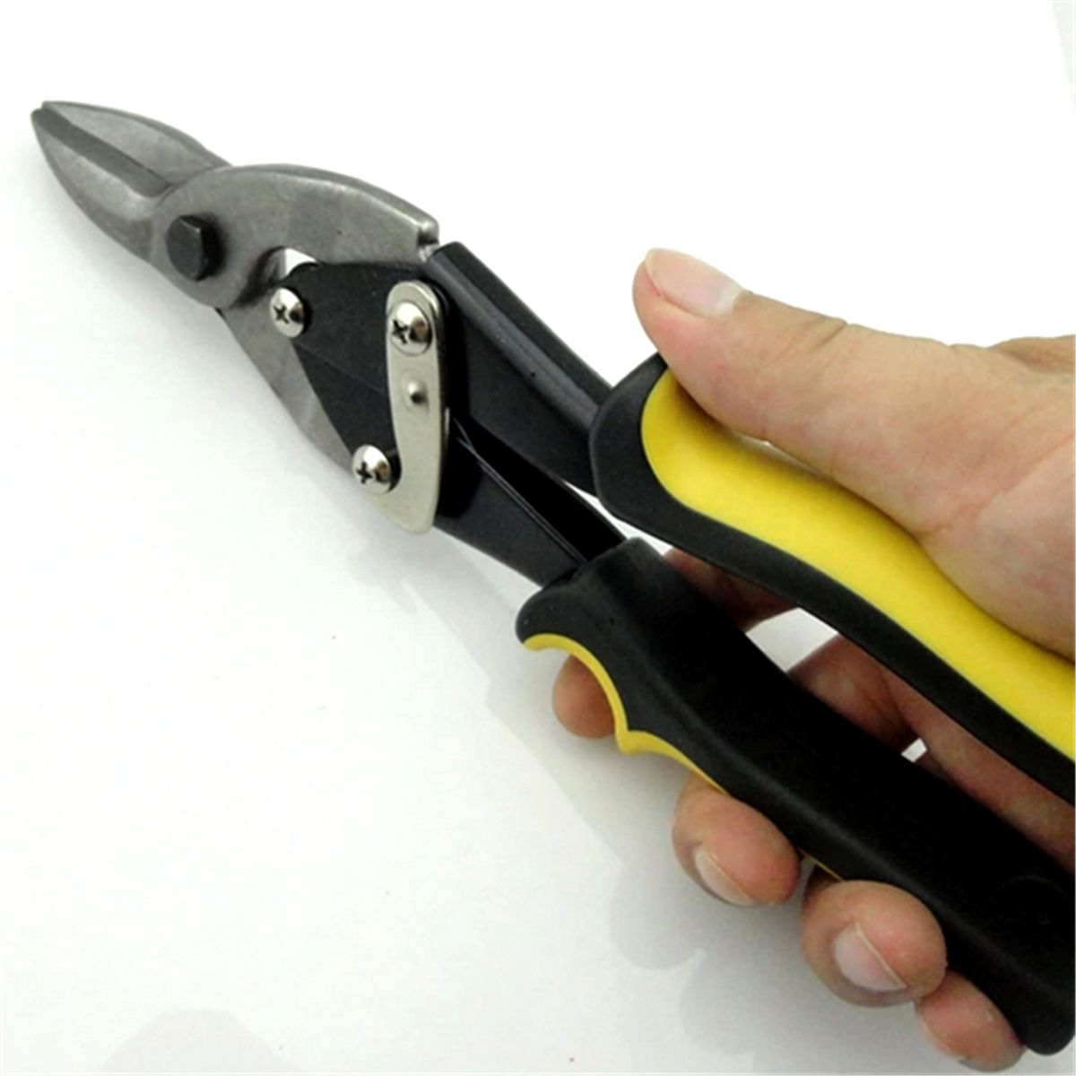 250mm-10inch-Steel-Straight-Aviation-Scissor-Metal-Tin-Snip-Shear-Cutting-Hand-Tool-1264847