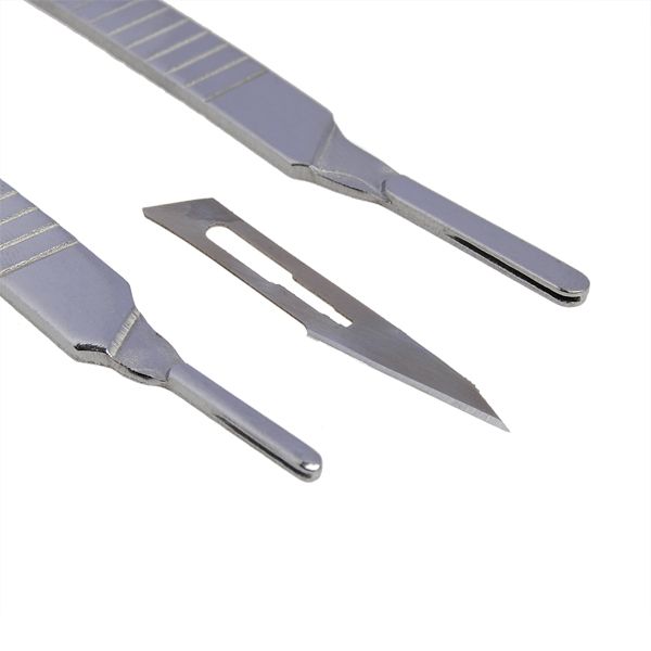 DANIU-40pcs-Carbon-Steel-Surgical-Scalpel-Blade-with-2pcs-Handle-937057